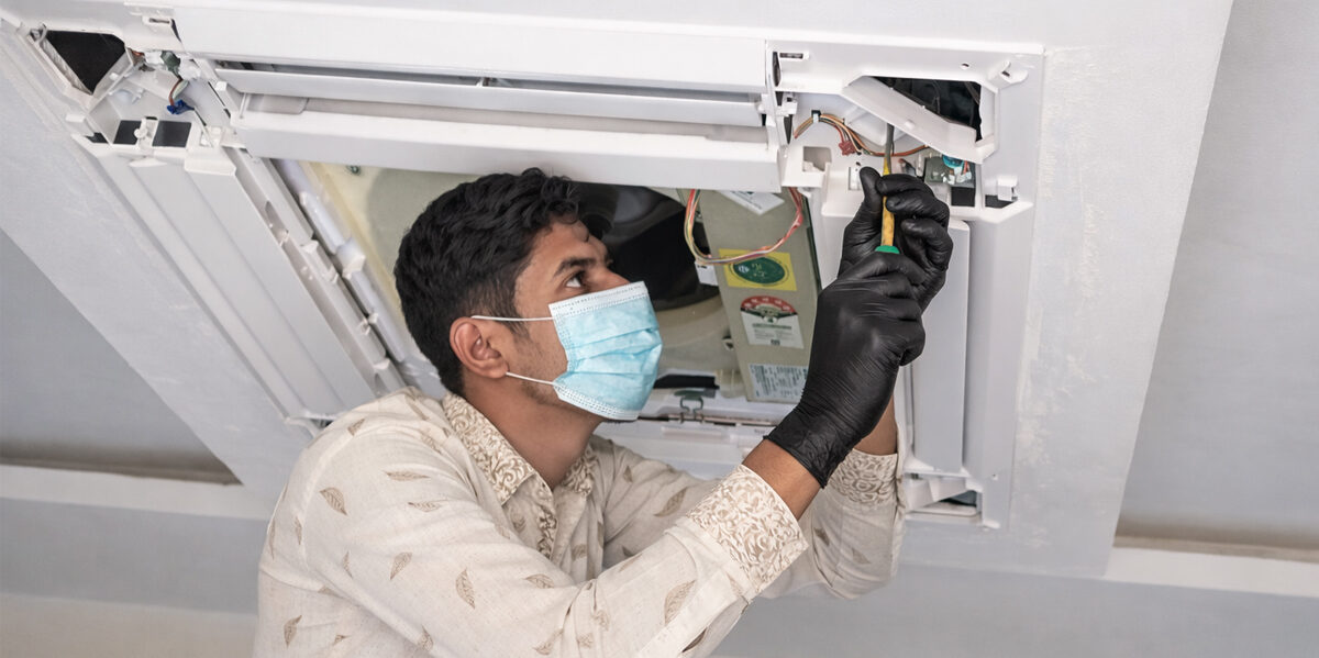 Cassette AC installation
