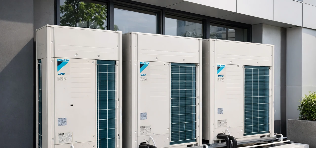 Daikin VRV outdoor units for commercial HVAC installation